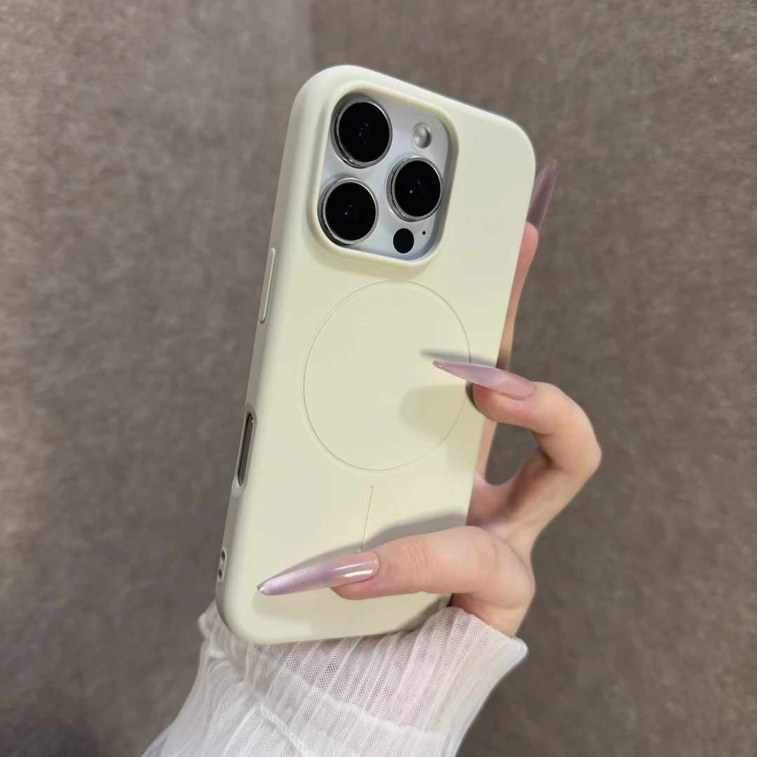 超薄液态硅胶适用苹果16promax手机壳iPhone15全包14磁吸简约13女