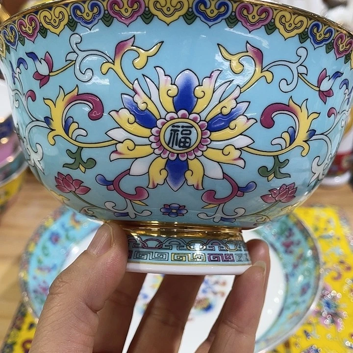 珐琅景德镇陶瓷瓷碗