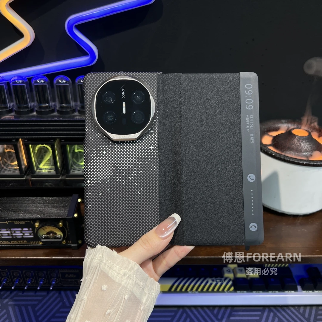 适用于华为matex6手机壳镜头支架matex5折叠屏x6真皮x3典藏版保护