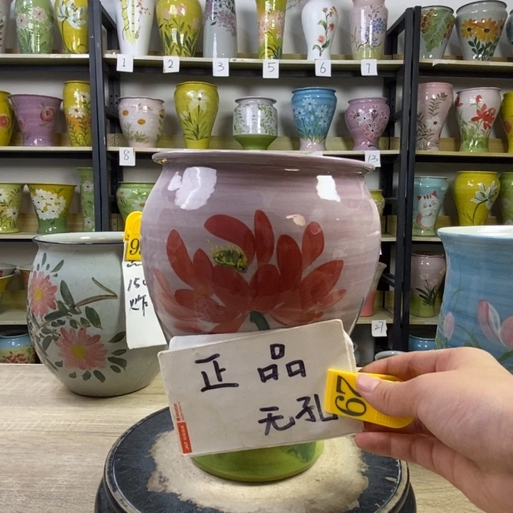岩***植景德镇高温陶瓷花盆