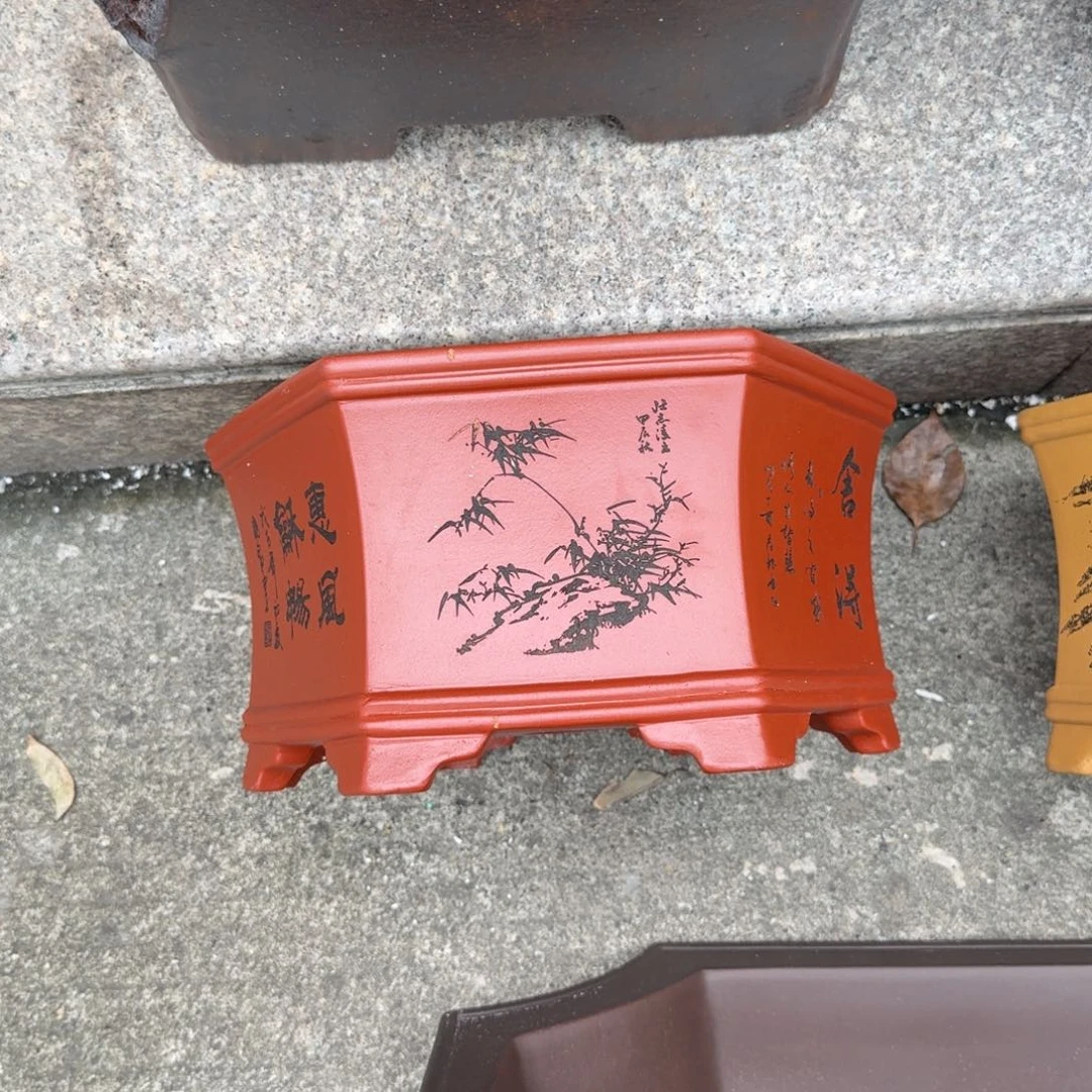 紫砂花盆紫砂花盆