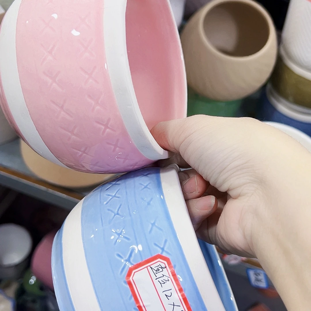 外贸尾单陶瓷花盆凑单10米包邮