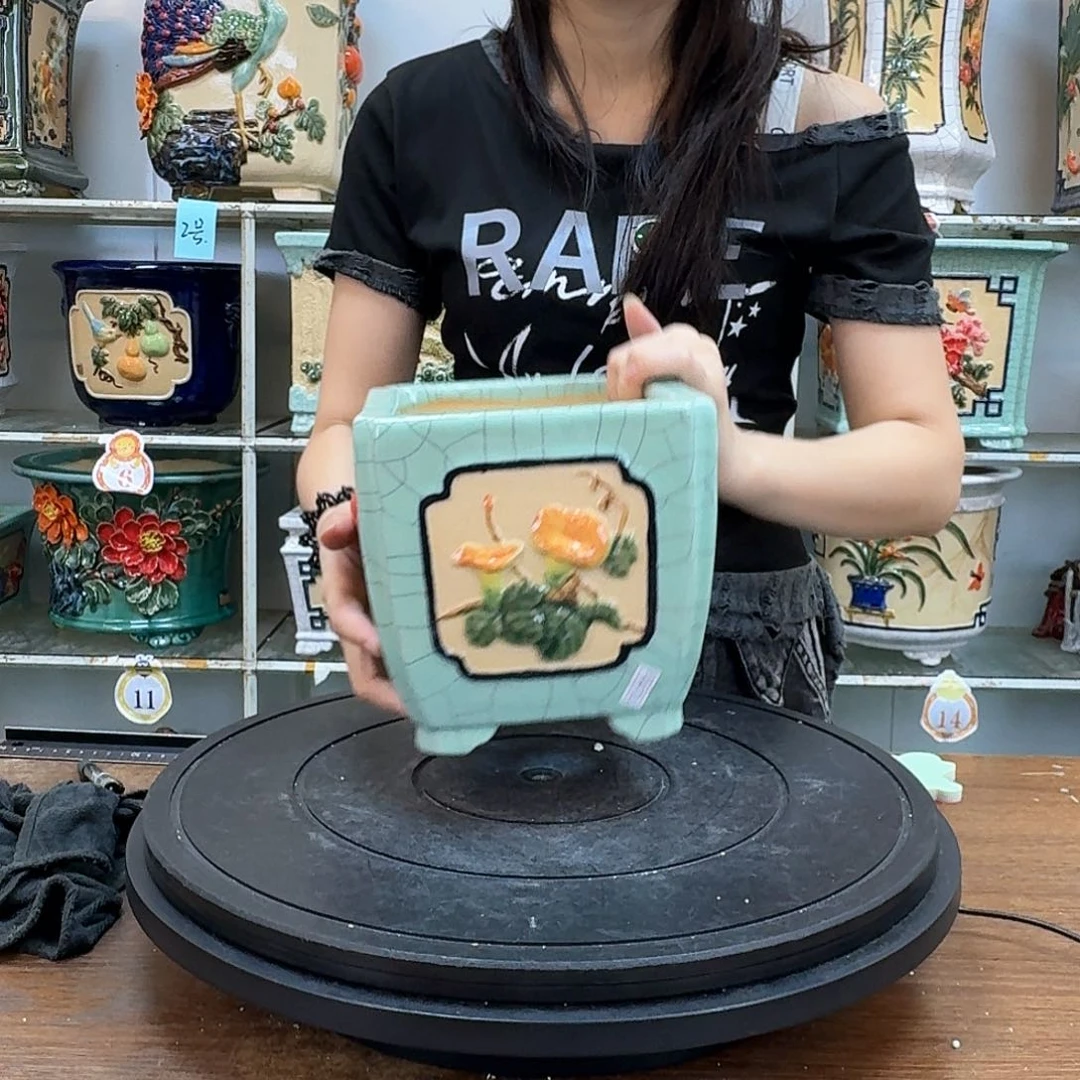 聊***哥完全开放石湾盆120花盆