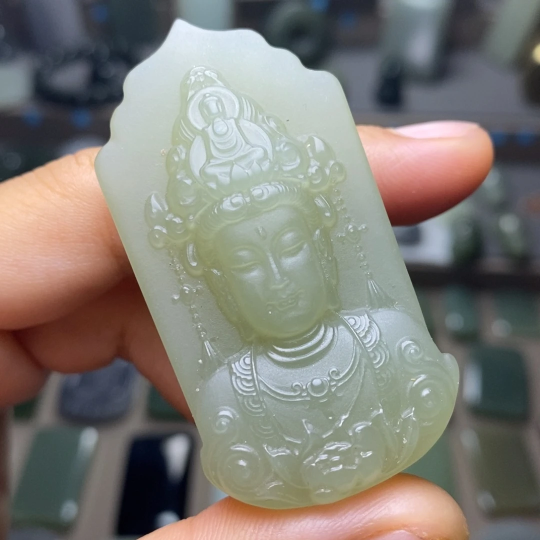 和田玉未镶嵌颈饰