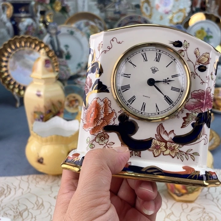 中古瓷器小房子盘子