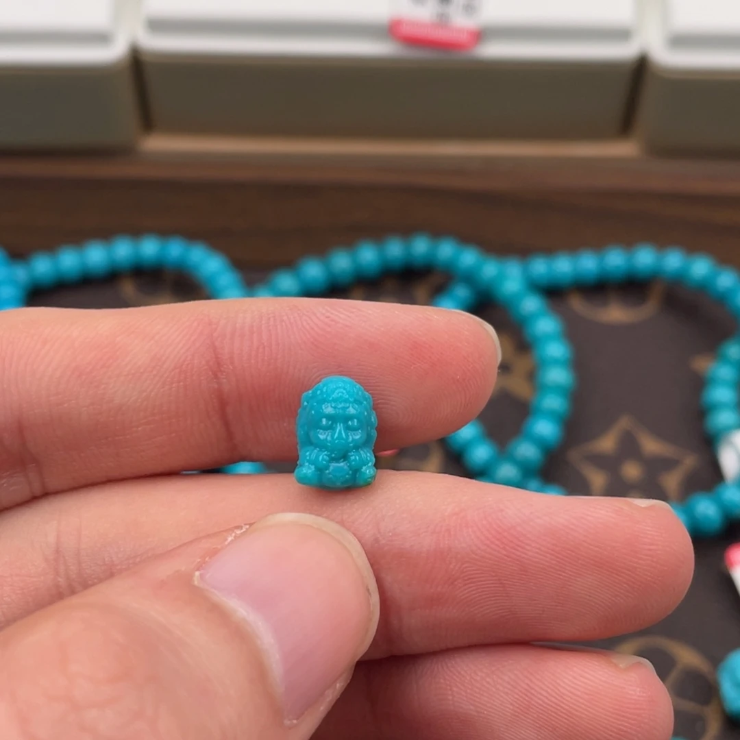 绿松石合金挂件雕件