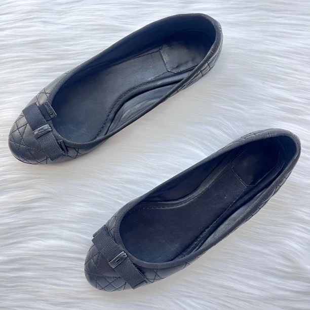 99新 DIOR/迪奥 蝴蝶结单鞋 37码 公价7.7k 70204