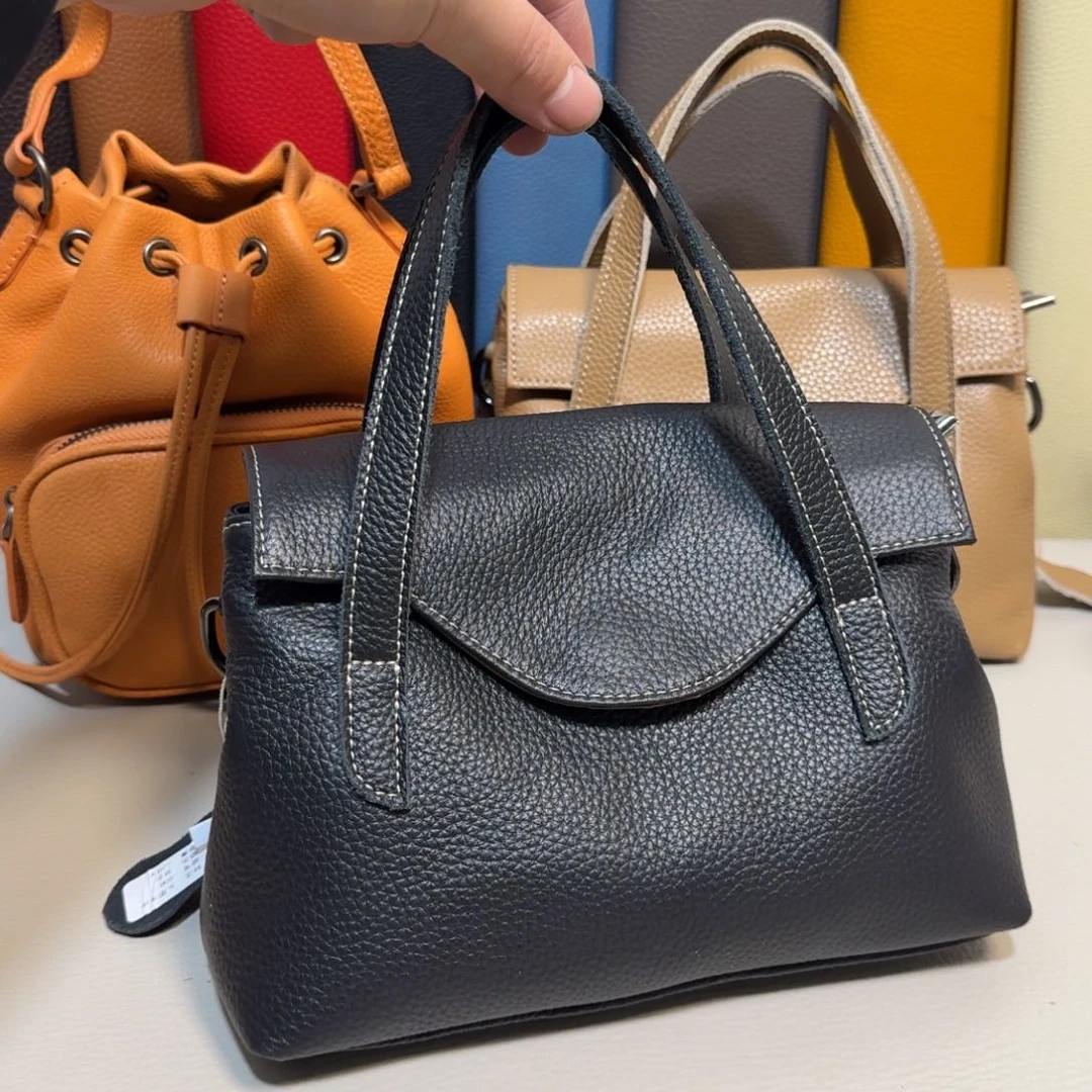 头层牛皮黑色真皮