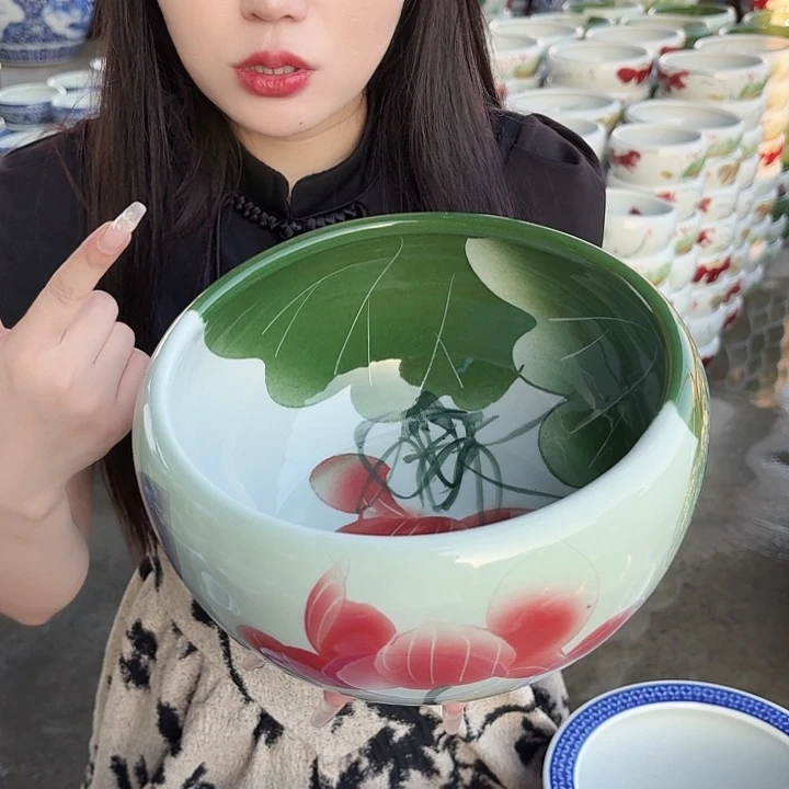 瓷片口径23厘米 高度13厘米