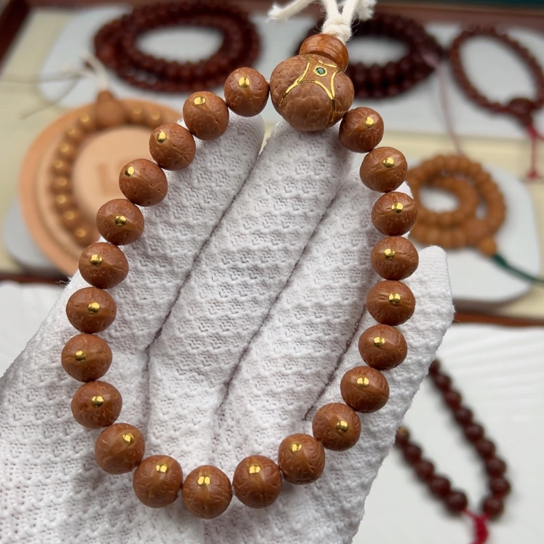 凤眼菩提手串10.5金钉手串
