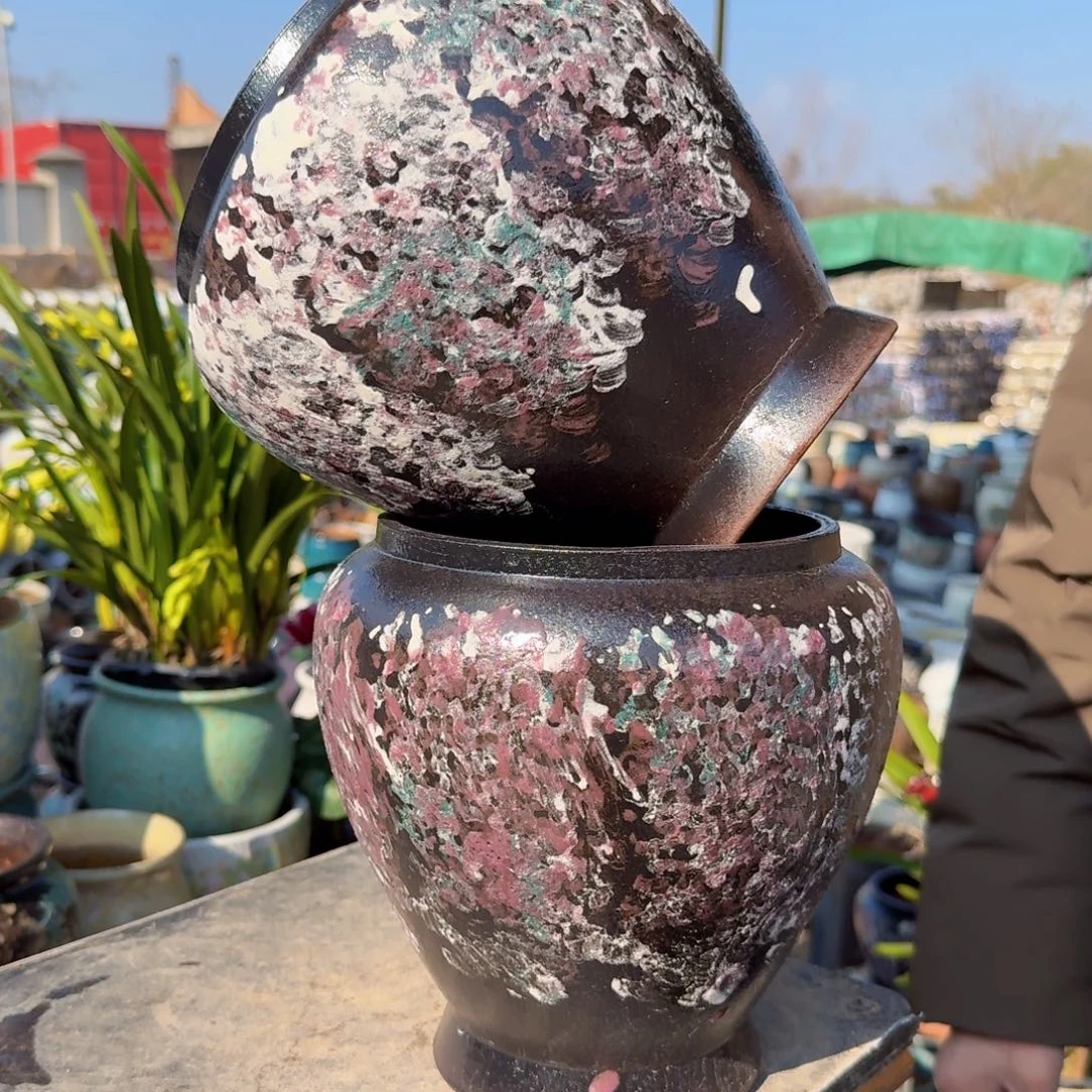 紫砂摆件口16高21（两个火锅紫