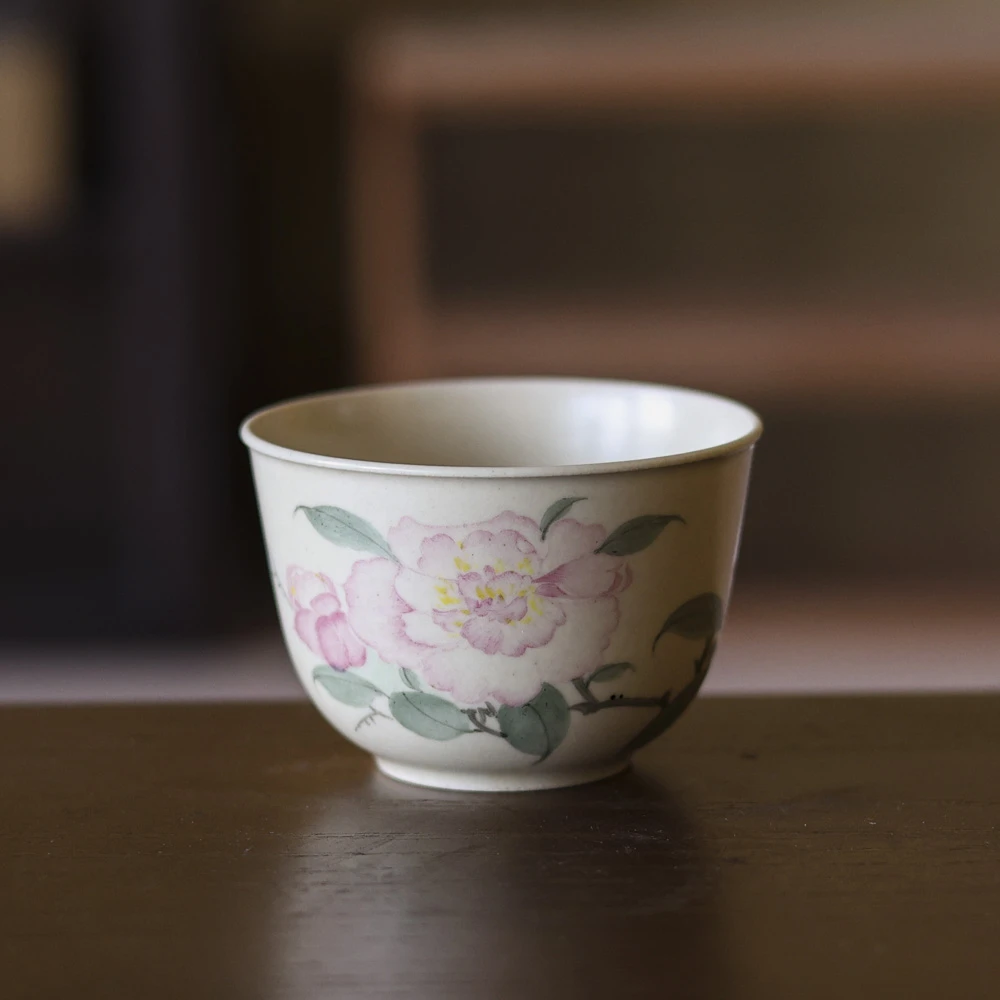 【静姐小院】茶花主人杯(80ml)（ZX-0018）