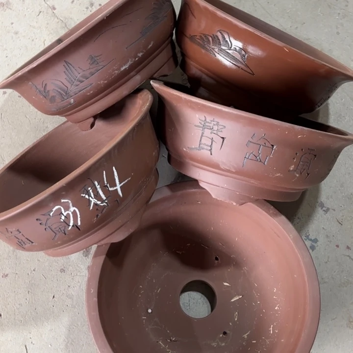 花盆紫砂100-5。     33-14微瑕