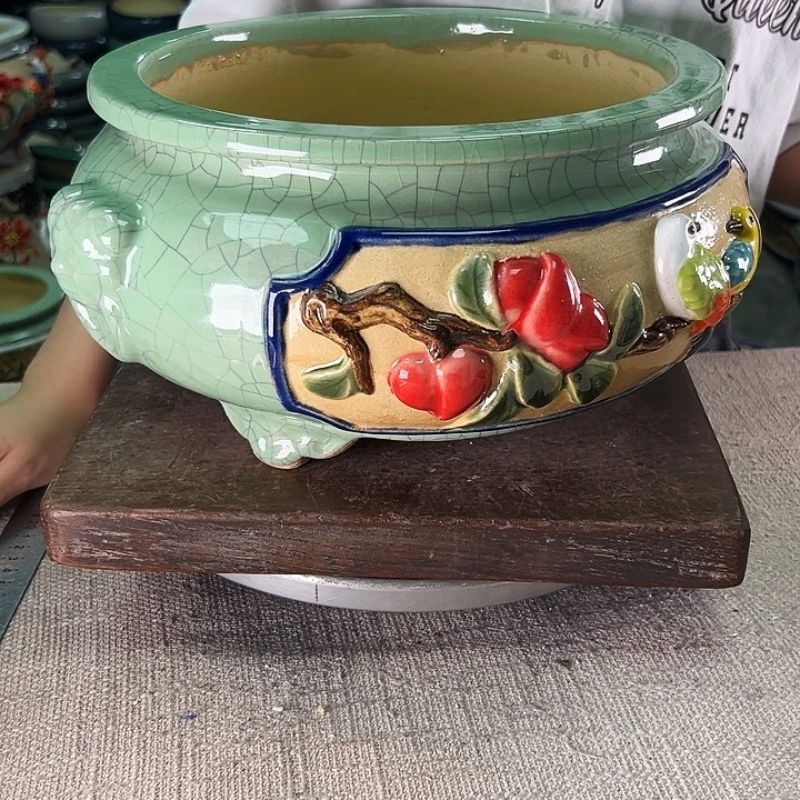 泳坤堂石湾盆陶瓷