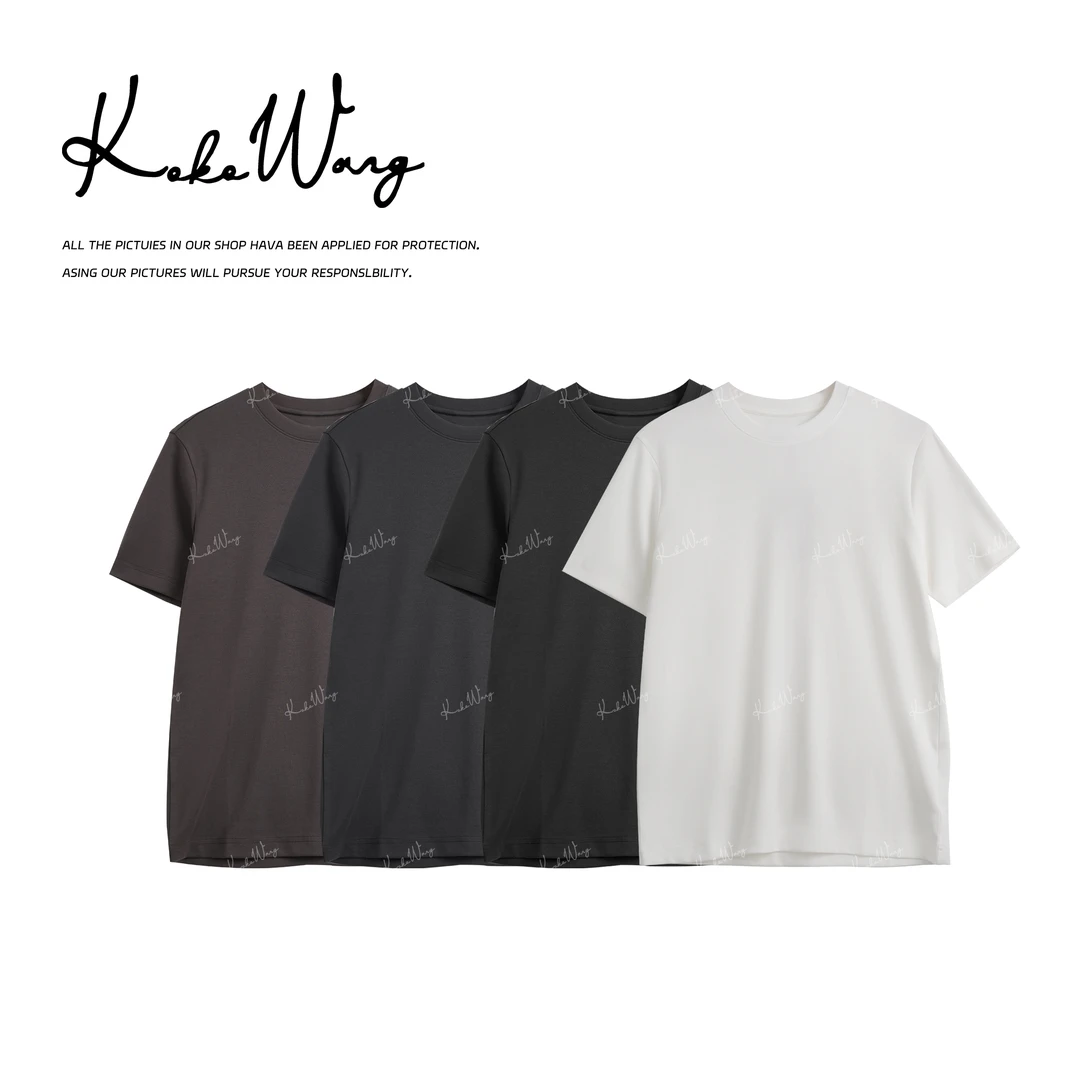 KOKO WANG【男装】秋冬极简莫代尔舒适休闲男士百搭T恤N7455I13T03
