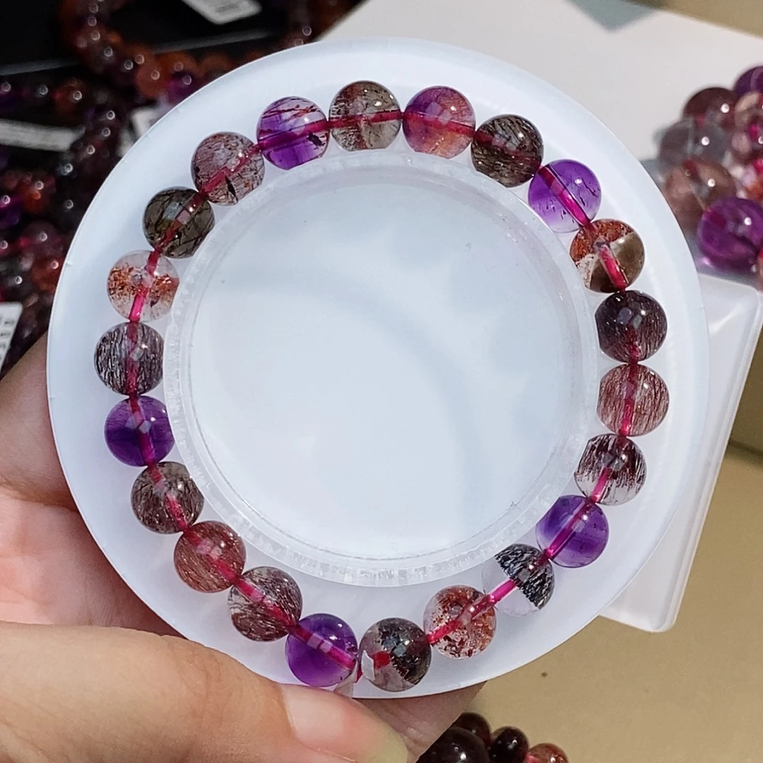 水晶未镶嵌手链黑加仑8