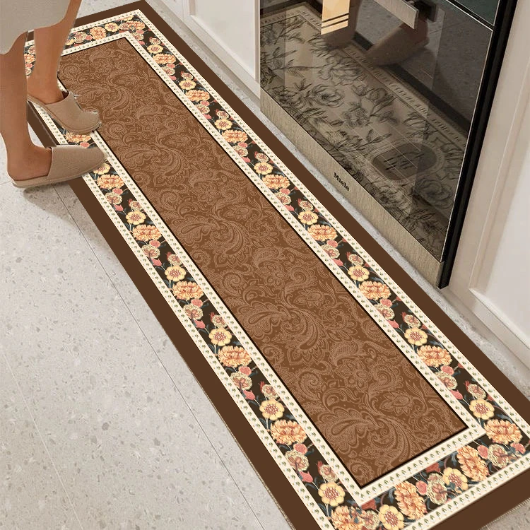 X103-6【40*160cm】硅藻泥地毯玄关门口入户玄关蛇年门垫喜庆红地垫