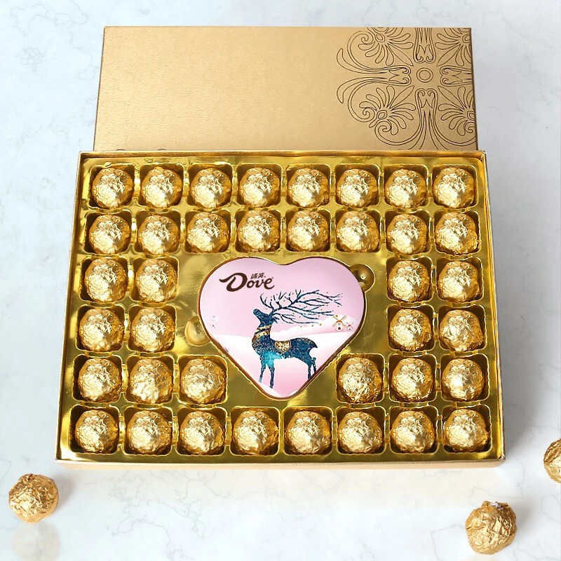 德芙巧克力礼盒生日礼物送女友老婆闺蜜高档糖果零食品批发量大