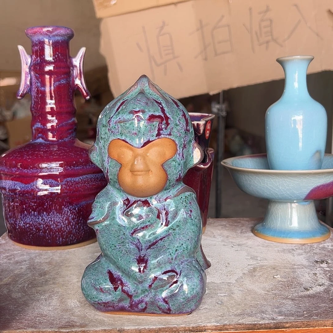摆件郑家钧窑摆件微