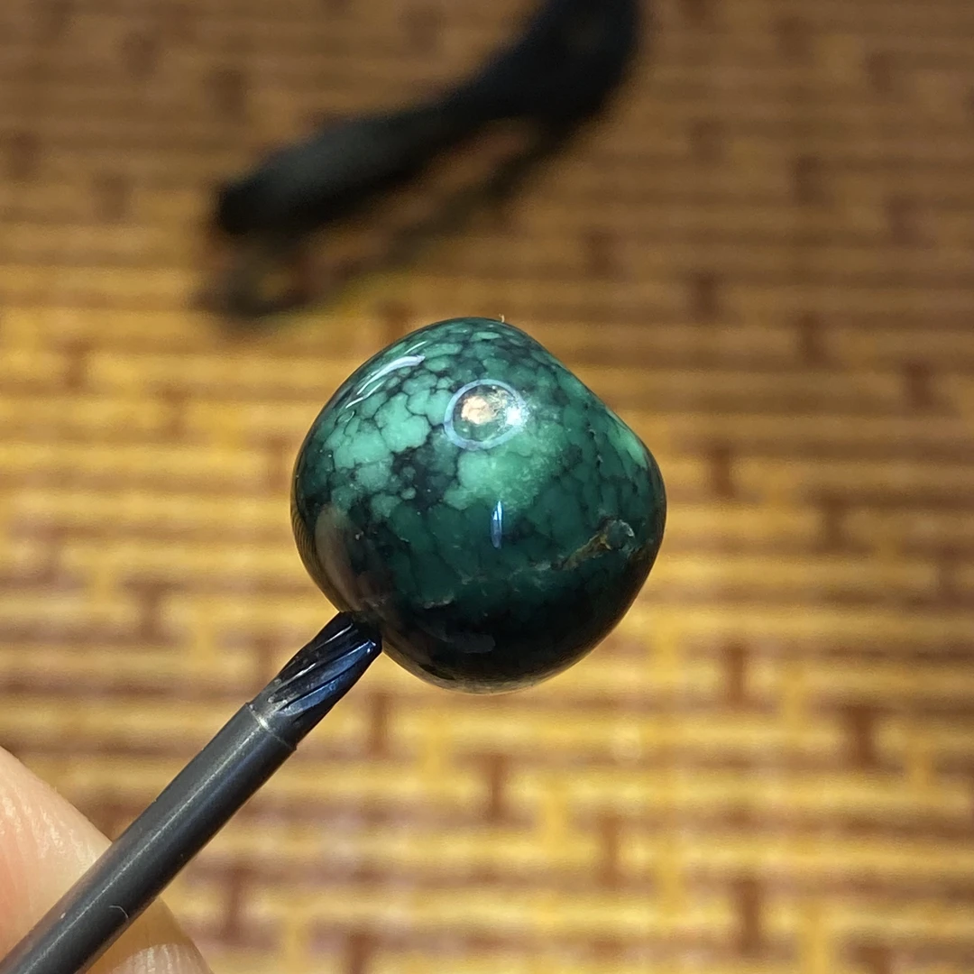 非金属仿珍珠手链 文玩配饰顶珠隔珠地域色松松12.3 左右尺寸手工