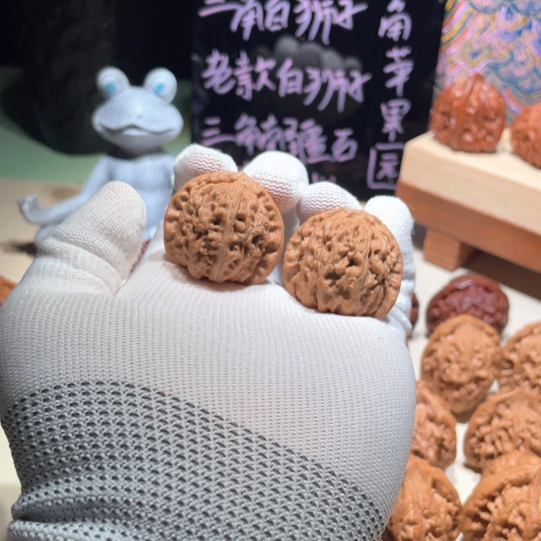 *****把件文玩核桃白狮子，2022