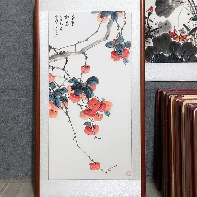 【闪购商品】国画书画作品带框123×63厘米