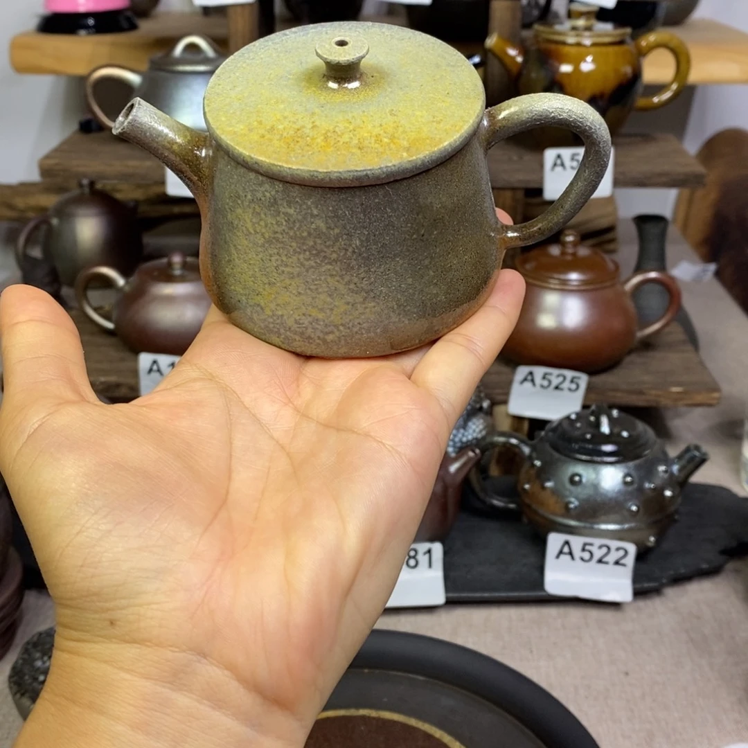 建水紫陶柴烧茶壶微微瑕
