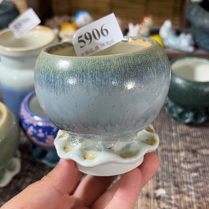 口6高8 手工花盆满30包邮