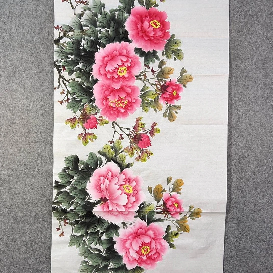 国画095 牡丹花等花开时节也可用