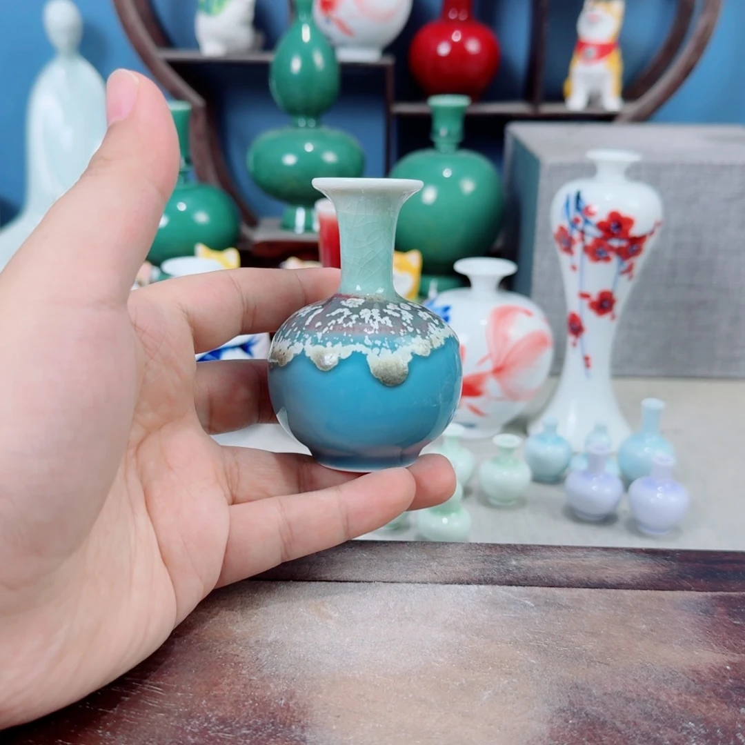 陶瓷手工小花器摆件