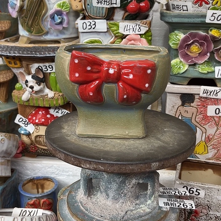 粗陶材质多肉花盆