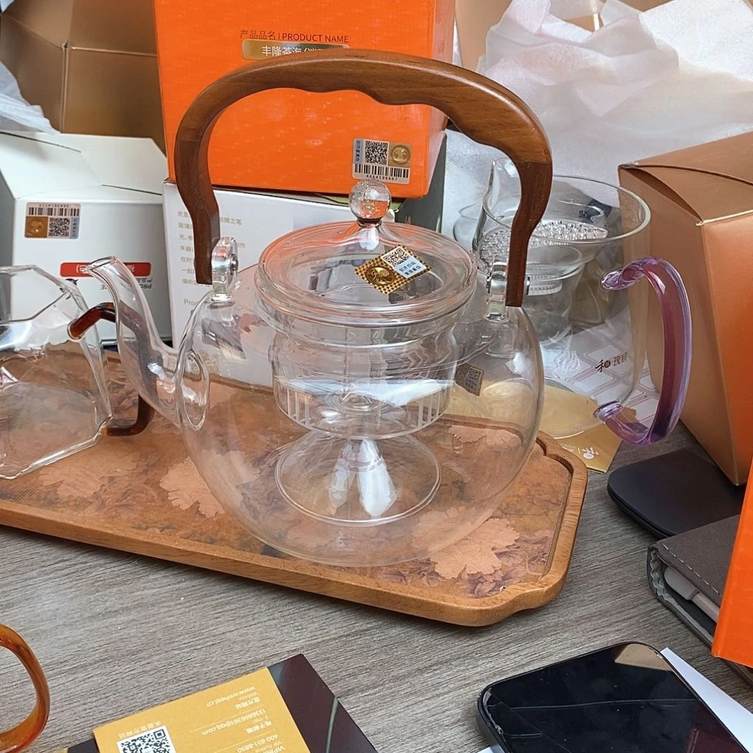 禾器山雅壶双内胆透明色样品微瑕