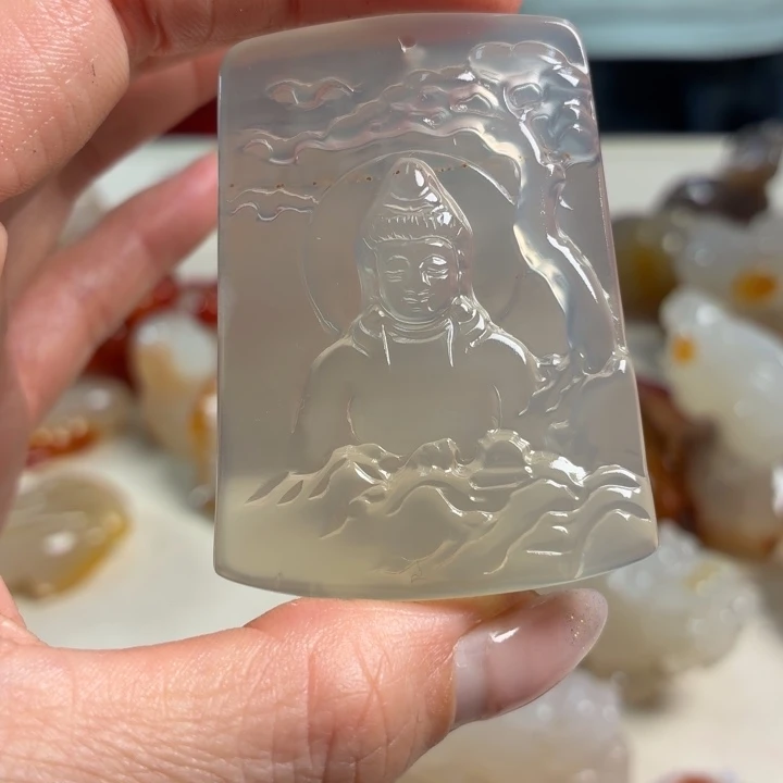 玛瑙/玉髓未镶嵌吊坠(不含链)