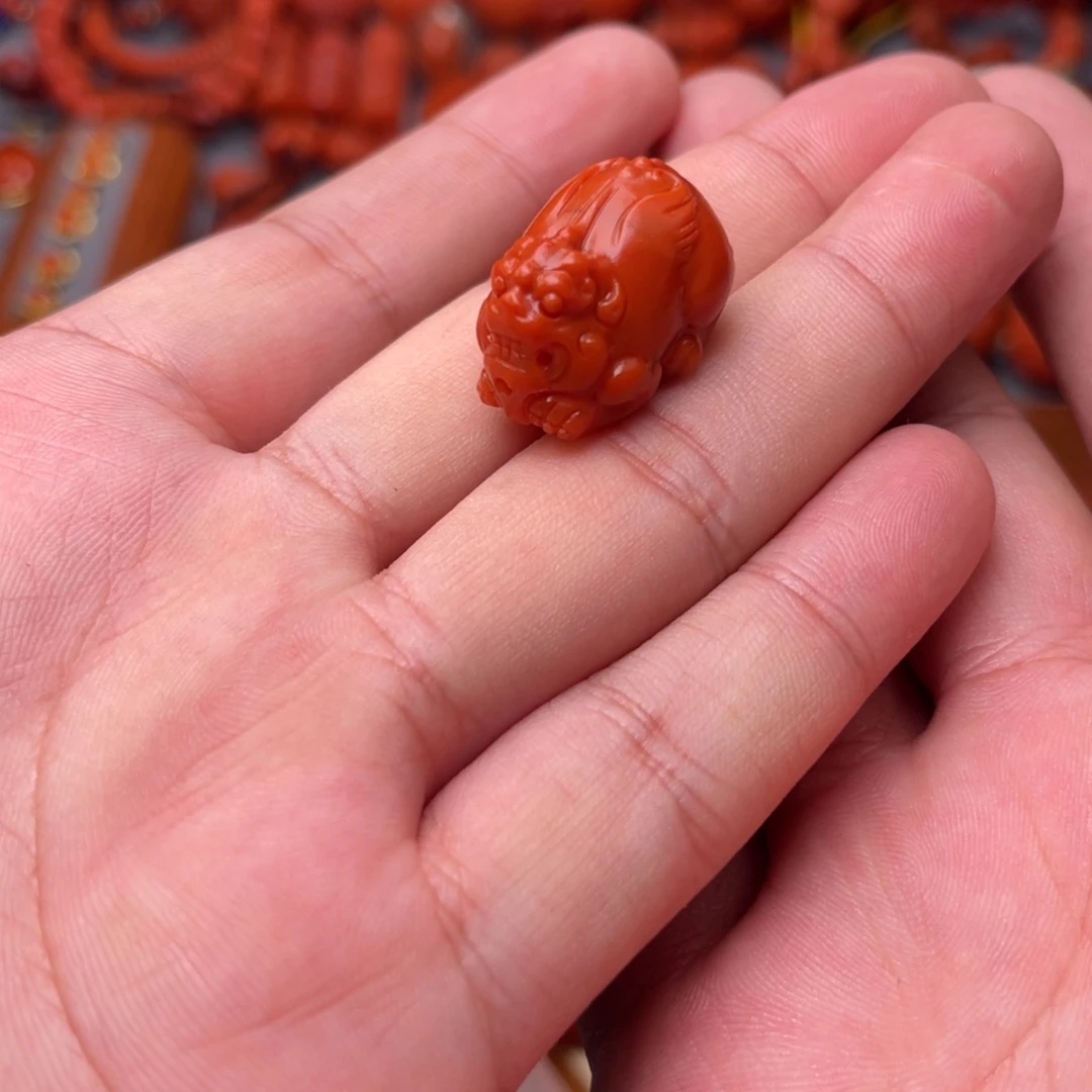 南红玛瑙配饰尺寸17毫米左右未镶嵌