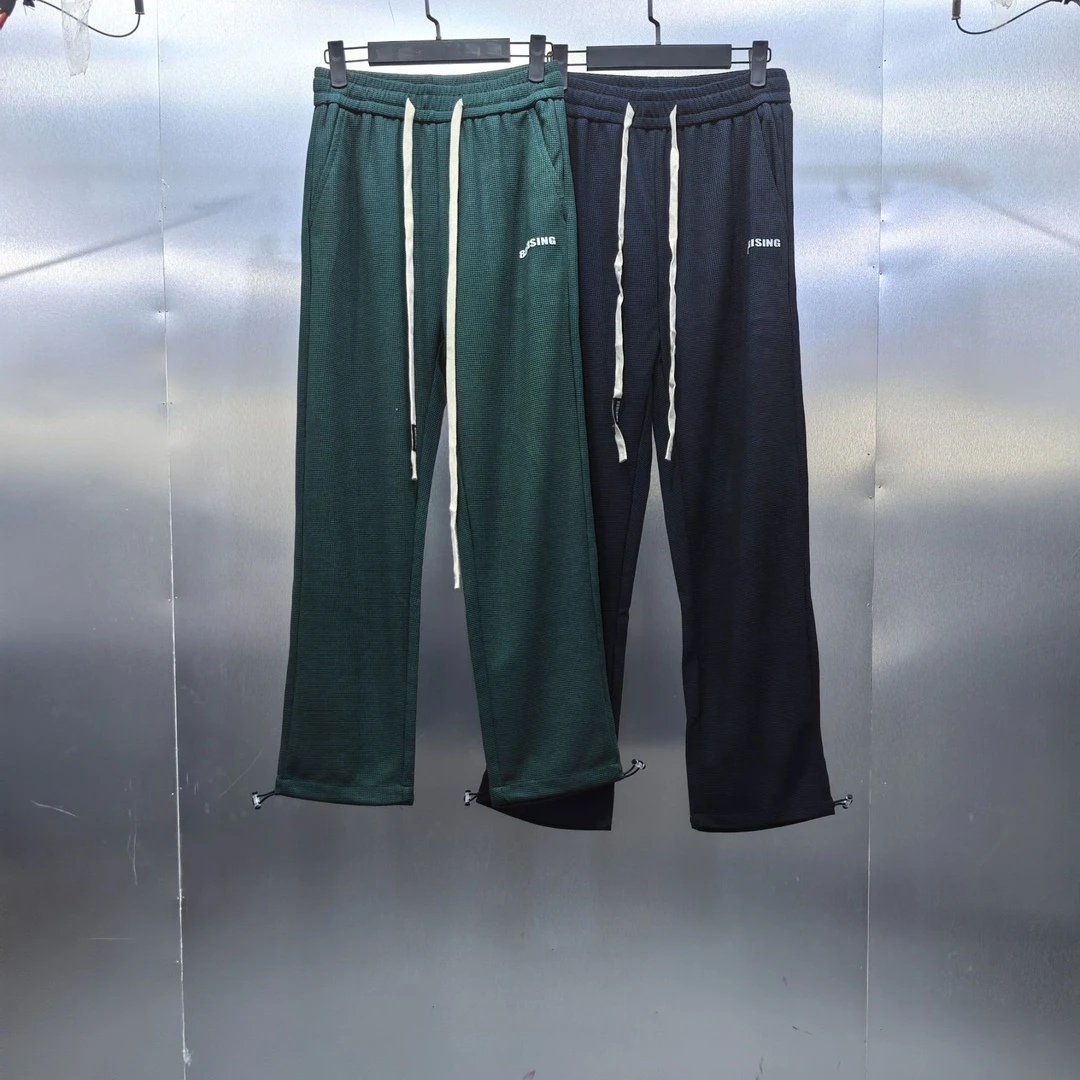 X04-71115-88R裤腿经典印花时尚直筒休闲裤