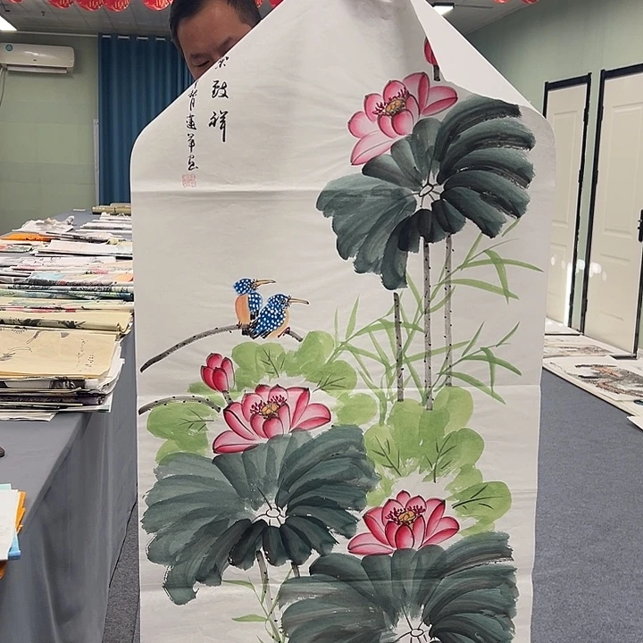 国画我们一起加油努力