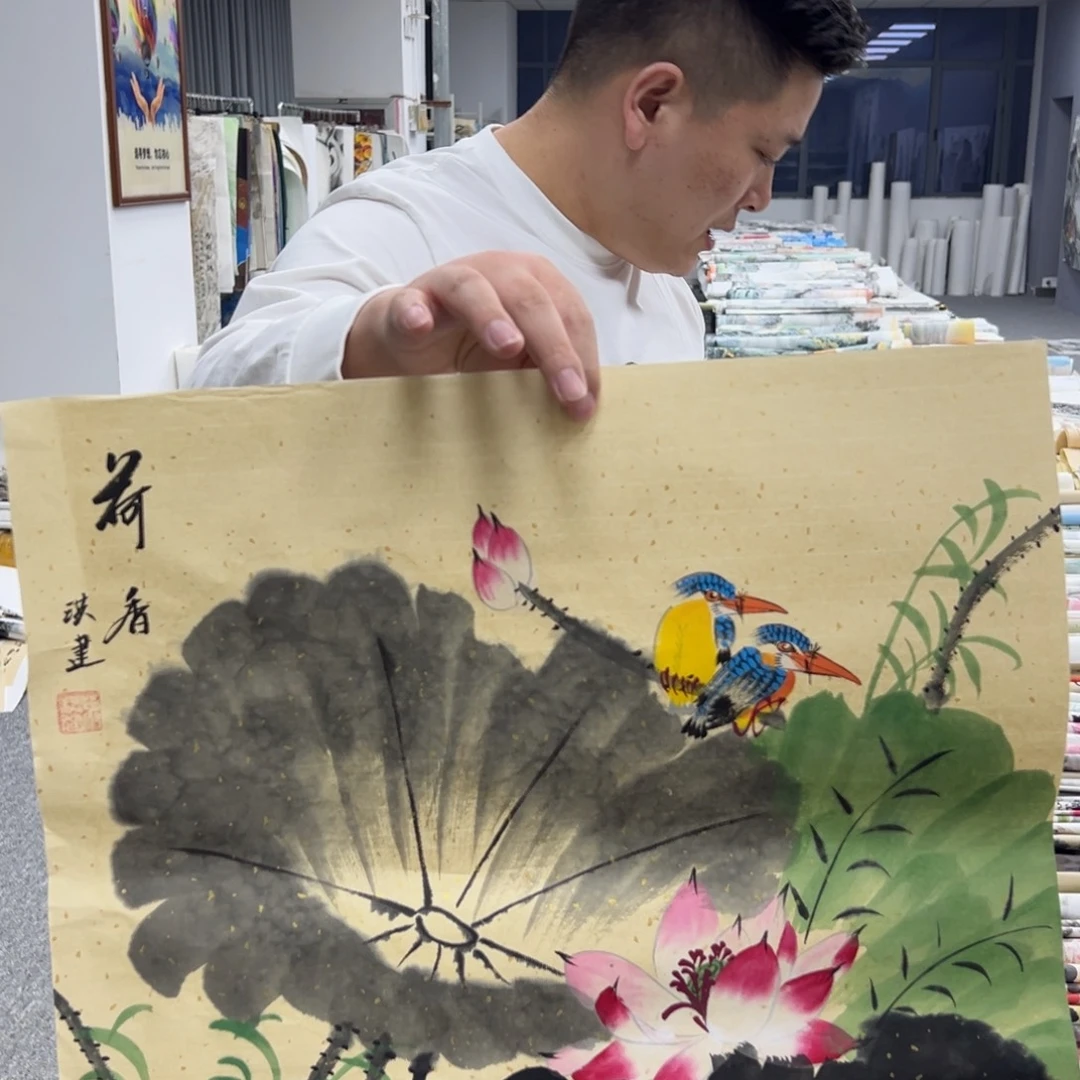 国画卖字画的小老板