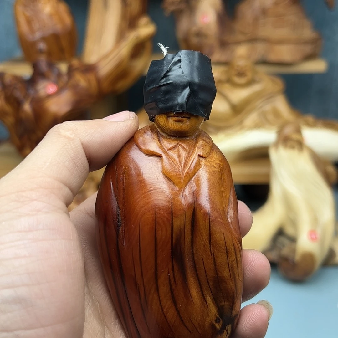 木杰柏木摆件手把件