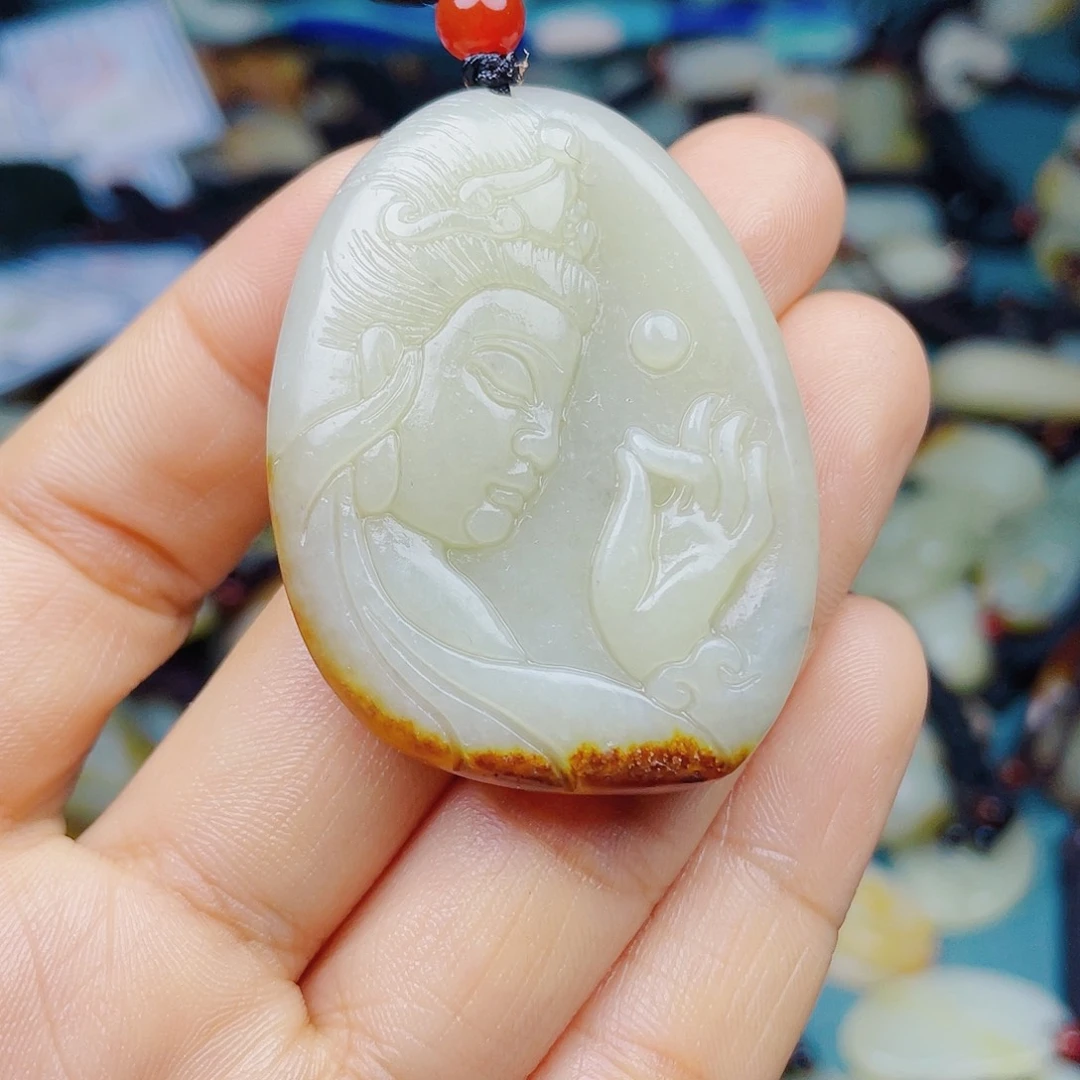 和田玉未镶嵌颈饰