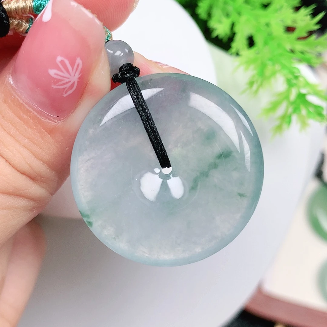 翡翠未镶嵌颈饰平安30-5.7