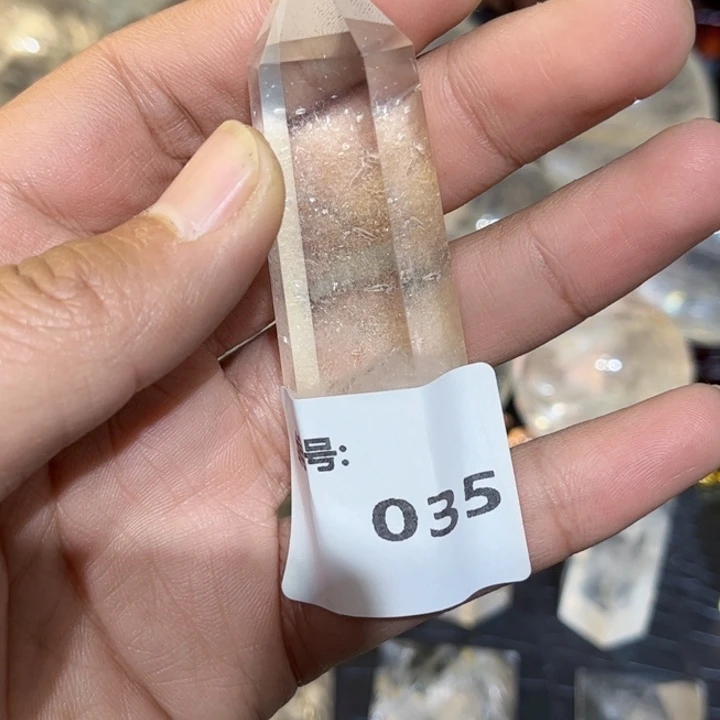 水晶摆件未镶嵌六棱柱