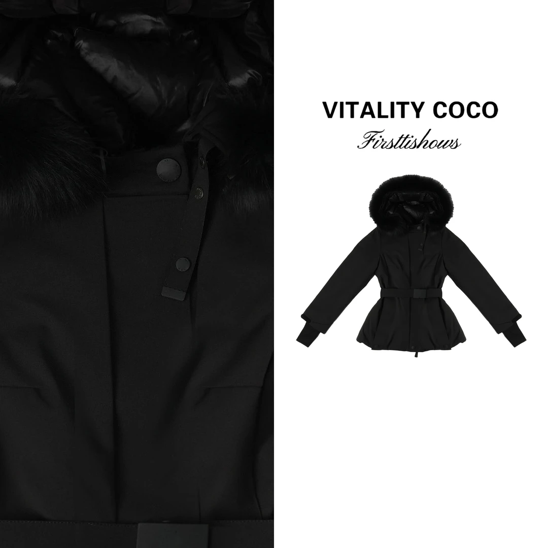 VITALITY COCO·MC滑雪系列新款女装 高定羽绒连帽外套-2640