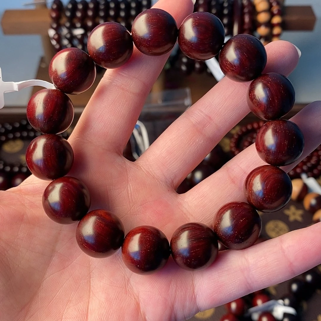 手串/手链小叶紫檀印度小叶紫檀原汁原味1.5泥料带金星