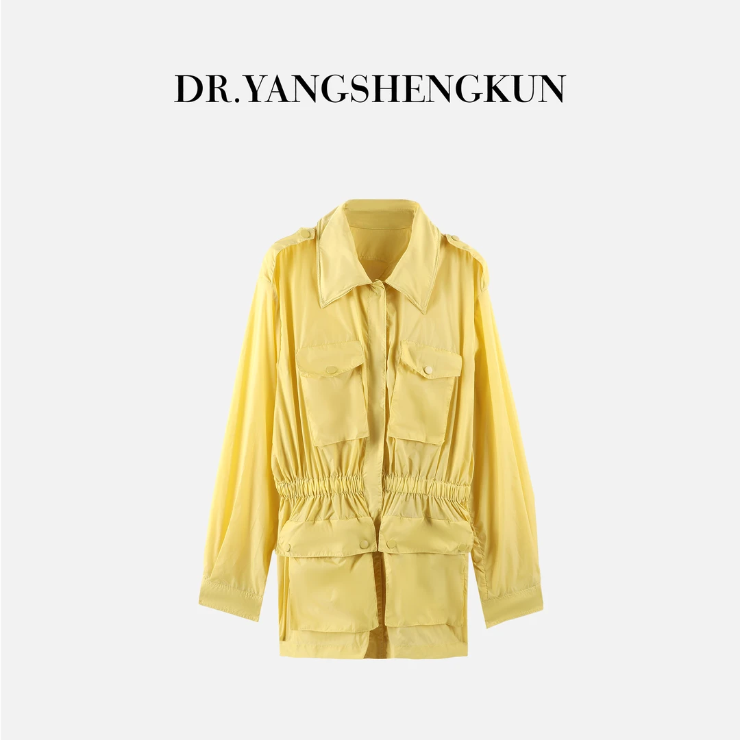 DR杨圣坤2025夏季休闲宽松百搭轻薄工装收腰防晒外套女SW2542409
