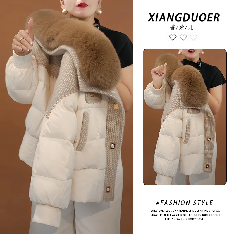 轻熟气质款毛领棉服2025冬季新款短款版型精致纽扣自在精致舒适