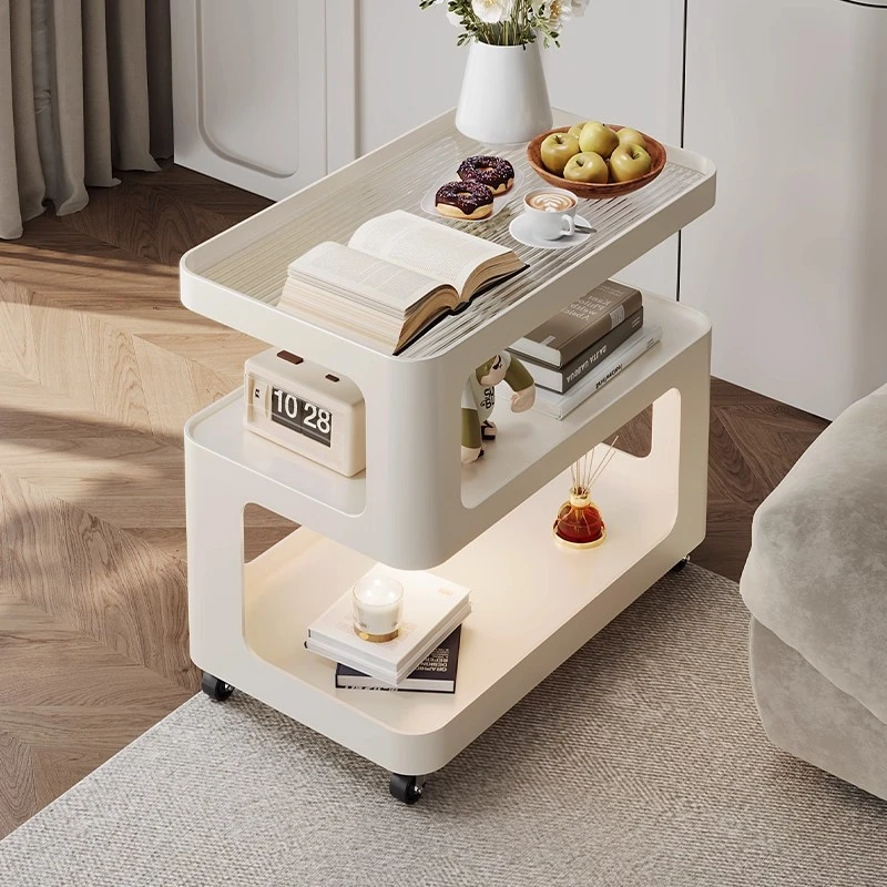 沙发边几轻奢2025新款客厅可移动茶几小桌子床头柜小推车家用简约