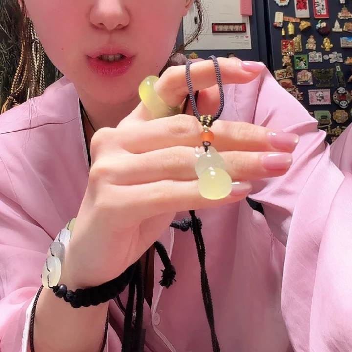 岫玉未镶嵌葫芦手工