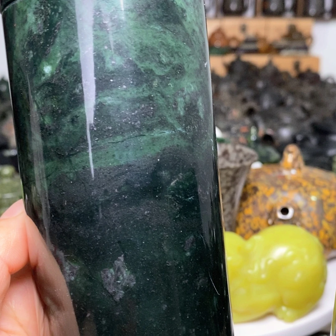 藏玉药王石老板杯微瑕不售后