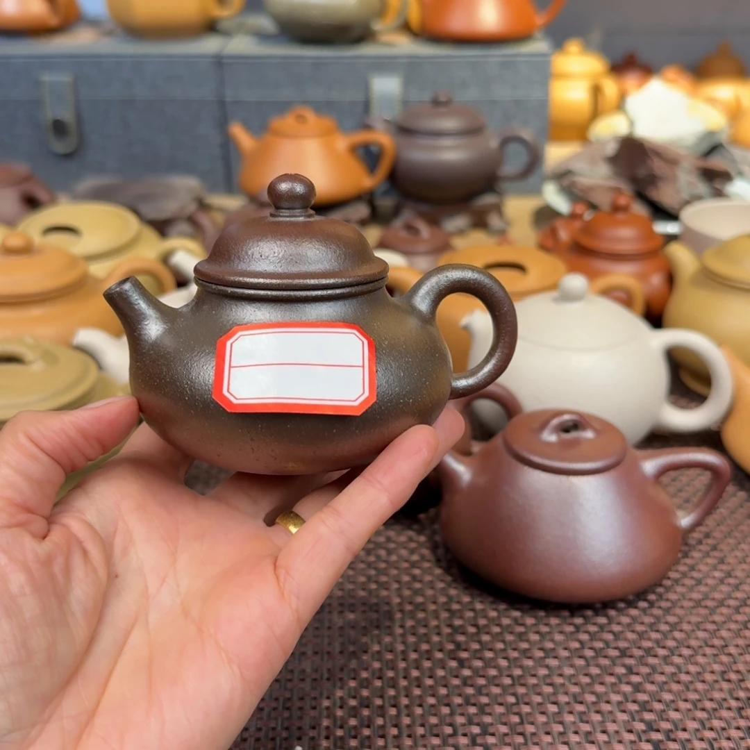段泥茶壶特价桃花泥150毫升柴烧