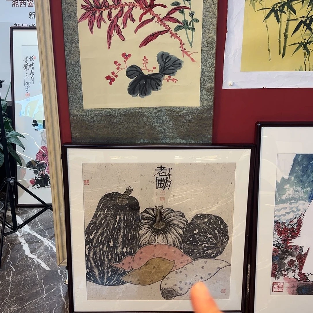 竖款精品书画作品